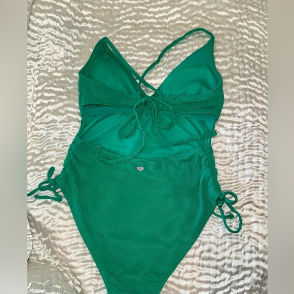STONEY CLOVER LANE x Target green one piece swimsuit Size: M - Picture 12 of 13